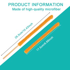 15 Pcs Small Duster Microfiber Detail Duster Sticks Fan Cleaning Brush Fan Duster AC Vent Cleaner Crevice Cleaning Tool Mini Detail Dusters for Cleaning Car Home Duct Window Track