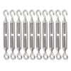 Turnbuckle Lsqurel 10PCS 304 Stainless Steel Turnbuckle Hook and Eye