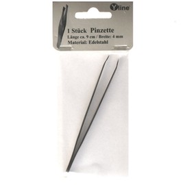 1 piece Tweezers, Stainless Steel, Length: Approx. 9 cm in Blister Pack, 0343 Si