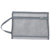 petofqq 4PCS Mesh Zipper Bag, A4 Portable Double-Layer Mesh File