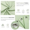 VivaNest Sage Green Waterproof Textured Cloth Fabric Shower Curtain with