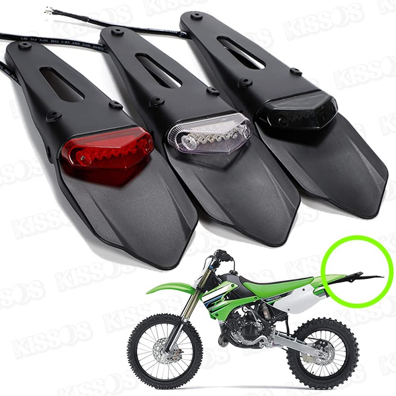 LED Enduro Tail Lamp Motorcycle Off-Road Lens Honda Kawasaki Honda