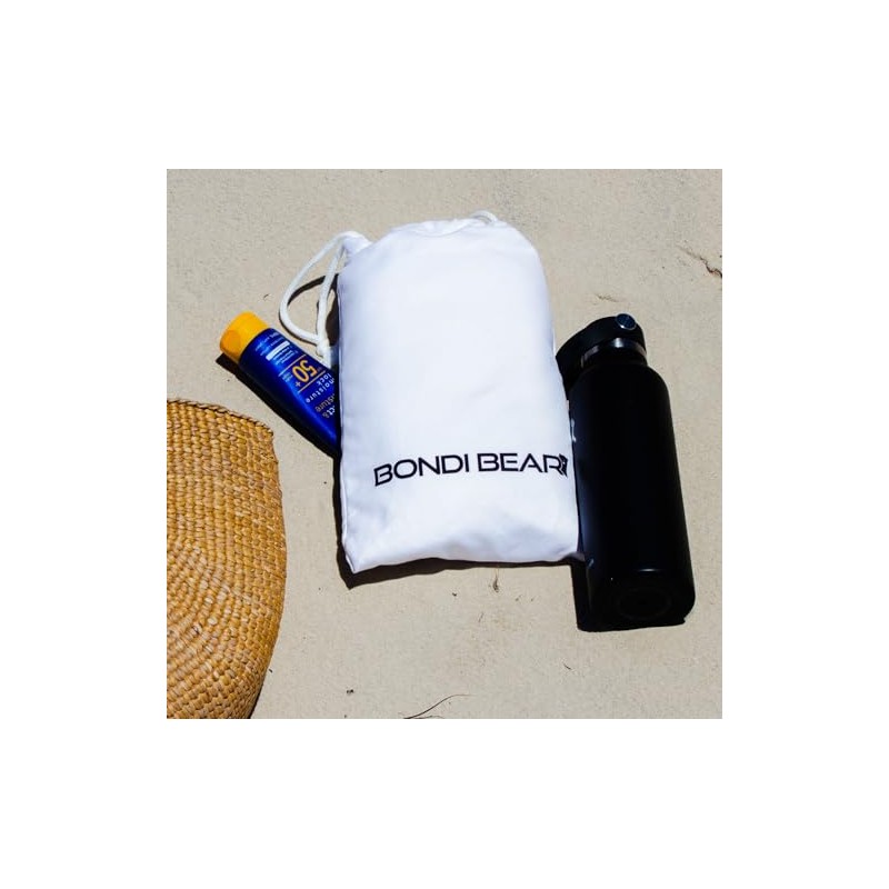 BONDI BEAR Sand Free Beach Towel (Ocean Blue, 160x80)