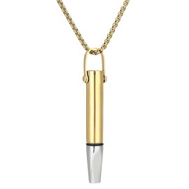 Anti Anxiety Breathing Necklace, Portable Stainless Steel Anxiety Relief Necklace Breathlace Breathing Exercises Necklaces Stress Relief Necklaces, for Meditation Relief Relaxation and Exercise