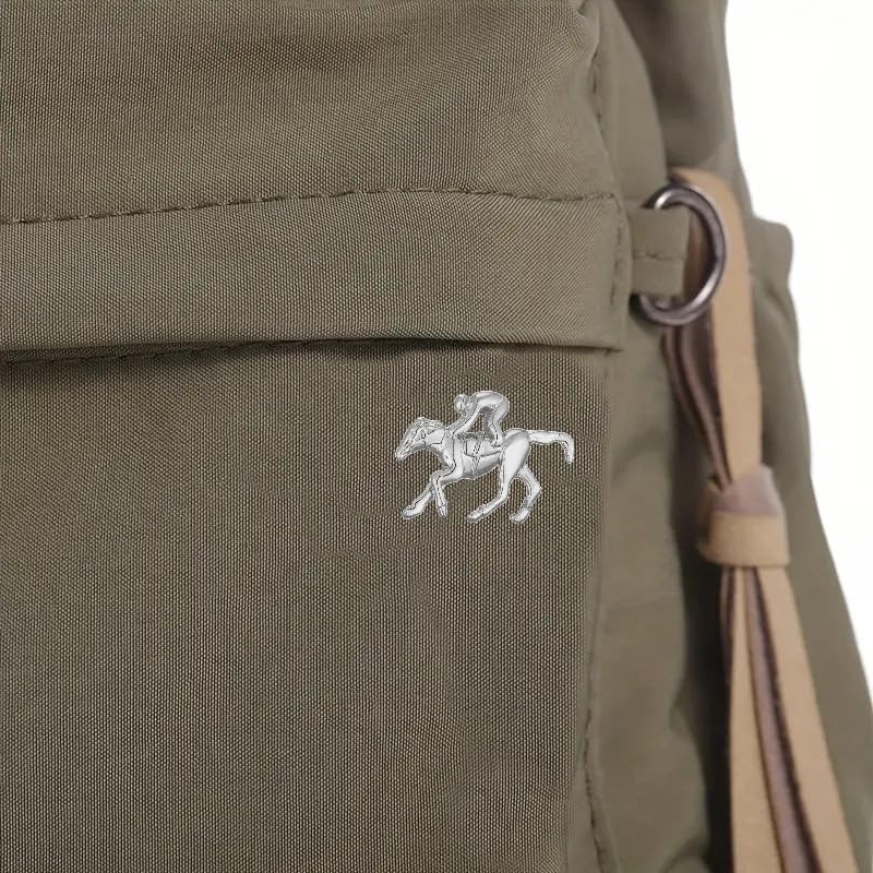 Horse Racing Jockey Brass Polished Lapel Pin Badge Brooch