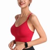 HANERDUN Women's Sports Bra, Yoga Bra with Padding, Seamless, No