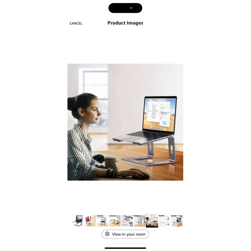 BESIGN LS03 Aluminum Laptop Stand, Ergonomic Detachable Computer B-Silver