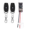 dstfuy 12V Wireless Switch,Dry Contact Remote Switch,with 2A Relay Mini