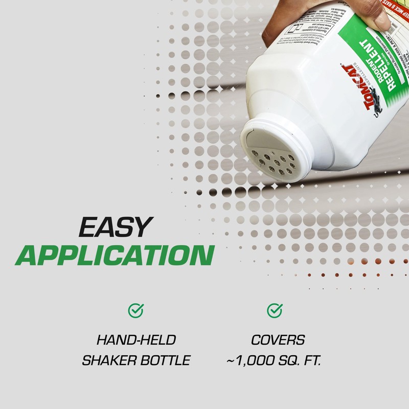 Tomcat Repellents Rodent Repellent Granules, For Outdoor Mouse and Rat