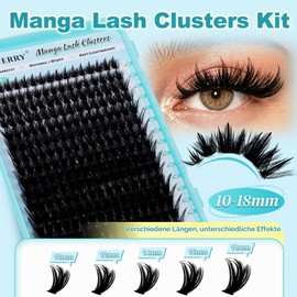 GEMERRY Manga Eyelash Extensions Kit 80D + Bond + Seal + Remover +