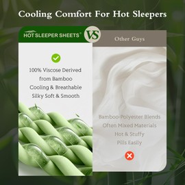 Cooling Pillowcases Queen Size Set of 2, Viscose Derived from Bamboo for Hot Sleepers, Soft & Silky Pillow Covers with Envelope Closure (Navy, 2 Pack, 20x30 inches)