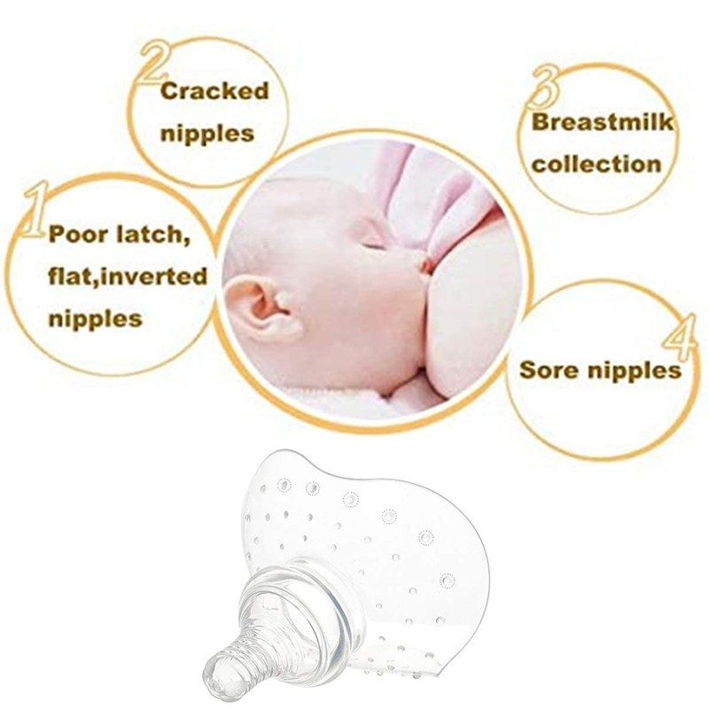 Finever Nipple Shield Premium Contact Nippleshield for Breastfeeding with Latch