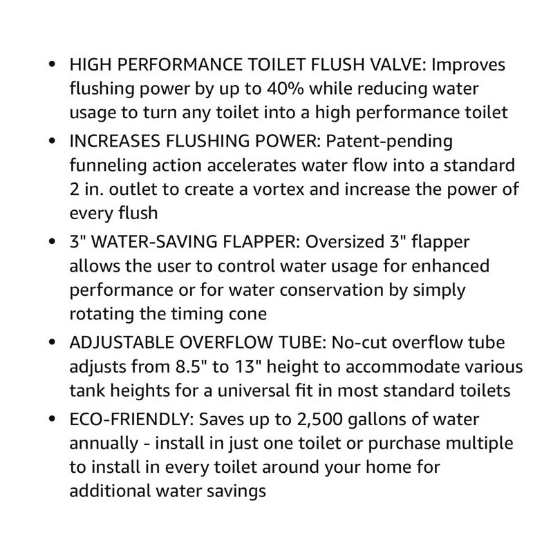 Flushall Plumb Toilet Flush Valve High Performance Keeney Flushall K835-9