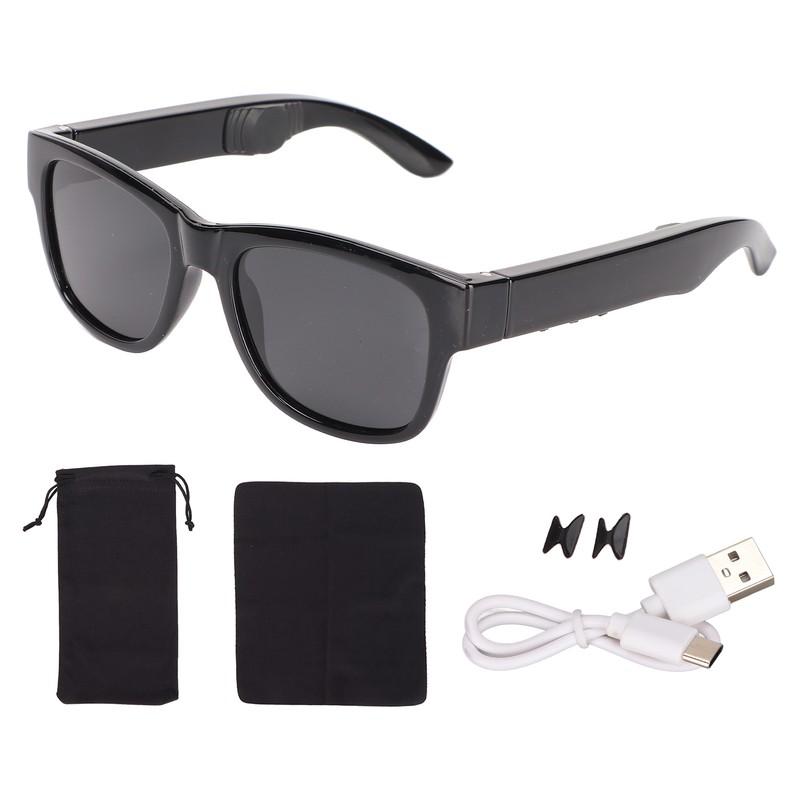 Smart Sunglasses Multifunctional Wireless Bluetooth Sunglasses for PC Laptop ComputerDark