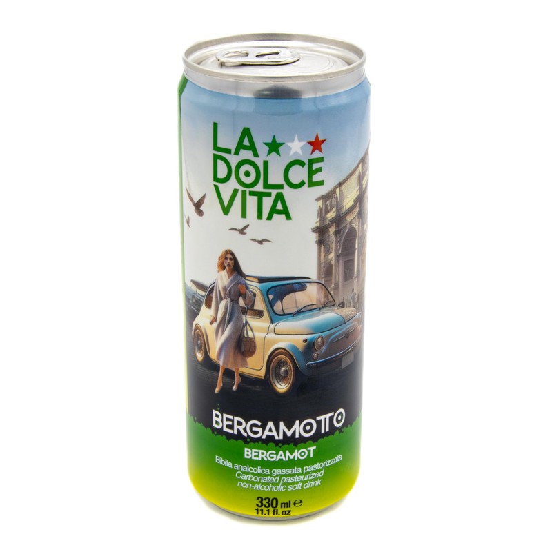 La Dolce Vita Bergamotto, Real Sugar, Pack of 4, Imported