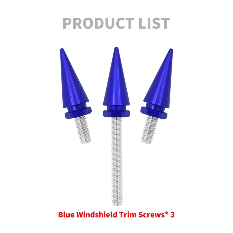 HCmotorku Motorcycle Windshield Trim Screws Windscreen Screws Spike Bolts Fit