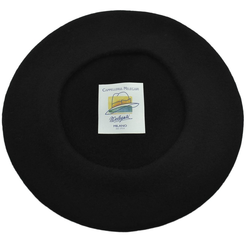 MELEGARI Ladies Beret 100% Wool Roma Beret Made in Italy,
