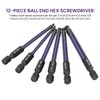 WIYETY Pack of 12 Ball Head Hex Screwdriver: Allen Key
