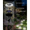 12 Pack Mini Solar Powered Ground Lights, Bright LED Solar