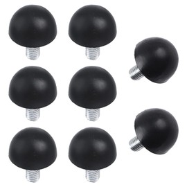 MOROBOR M8 Screw in Adjustable Furniture Levelers, 8PCS Thread Plastic Furniture Leveling Stainless Steel Screw Foot Levelers Screw On Furniture Glide Leveling for Table Chair Legs