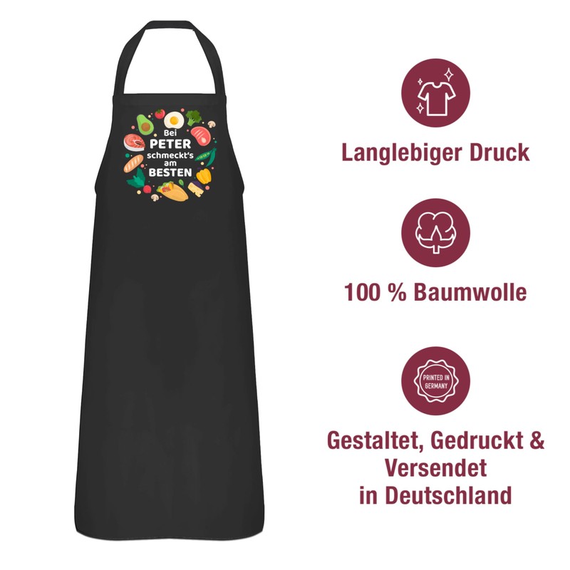 Geschenk mit Namen personalisiert by Shirtracer - Apron - Cooking