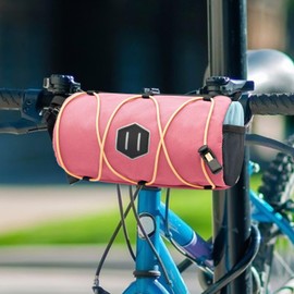 Handlebar Bags for Bicycles - Front Bar Saddle Bag | Cylinder Storage, Tool Carrying Case with Reflective Strips, Portable Cycling Accessories for Adults
