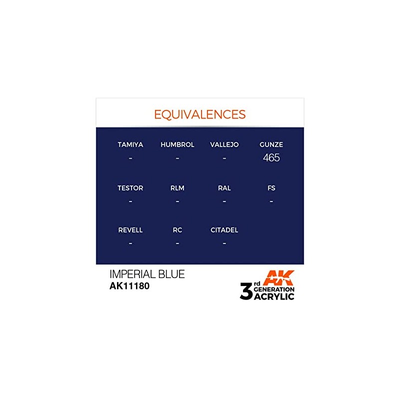 AK Interactive 3rd Gen Acrylic Imperial Blue 17ml