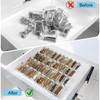 Derlyniupi Spice Organizer for Drawer, 4 Pcs Clear Acrylic Drawer