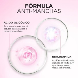 Crema de Día L'Oréal Paris Anti-Manchas con Ácido Glicólico FPS 17 - 50ml | Exfoliación + Protección Solar | Para Todo Tipo de Piel | Reduce Manchas y Líneas de Expresión