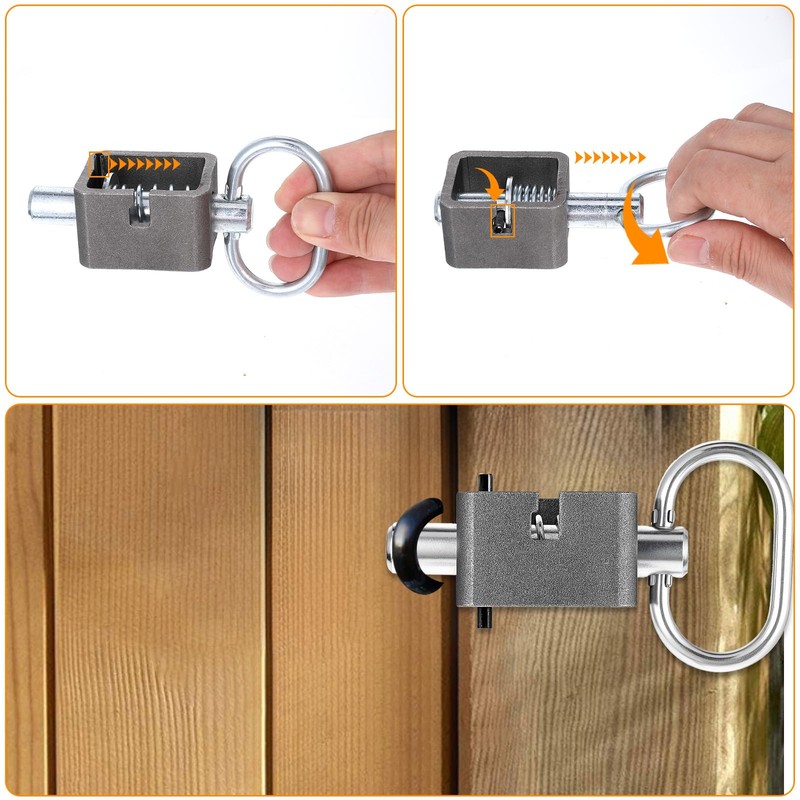 4-Pack Heavy-Duty Weld-On Spring Latch Locks – 5/8" Universal Trailer