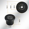 6 Rolling Seat Trolley Wheels,Sliding Seat Bracket Roller, Compatible with