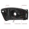 Pair of LED DRL Headlight Assembly Compatible with Dodge Ram