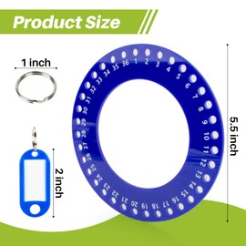 MAQIHAN Portable Ring Key Organizer - Key Organizer Keychain with 36 Separable Key Rings,36 Assorted Key Tags for Multiple Keys,Suitable for Office, Janitor, Hotel, Apartments, Car Rental