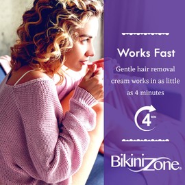 Bikini Zone Crème Hair Remover for Intimate Areas, 2 Oz, 2 Pack