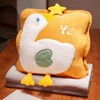 Travel Blanket and Pillow Set Multifunctional Plush Cute Animal Hand