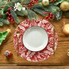 Artoid Mode Eucalyptus Leaves Berry Christmas Placemats Set of 6,