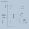 Airuida Shower Faucet Set Bathroom Rain Shower System 8 Inch