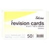 Silvine A6 Flash Cards, Revision & Study - Lined (50