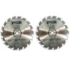(2) Ryobi 5 1/2" 18 Tooth Carbide-Tipped Circular Saw Blades
