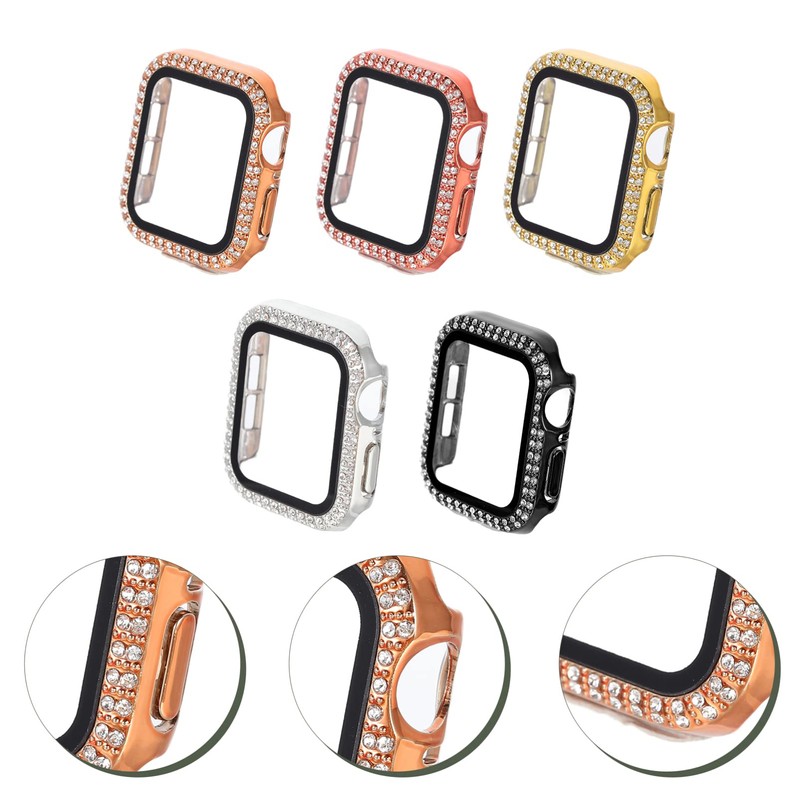 Gatuida 10pcs Glitter Watch Cover Case for Scratch Protector Shell