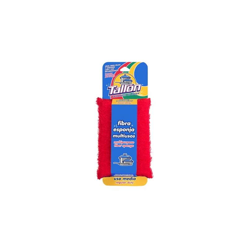 TALLÓN Fibra Esponja Multiusos para Cocina Paquete de 6 Piezas