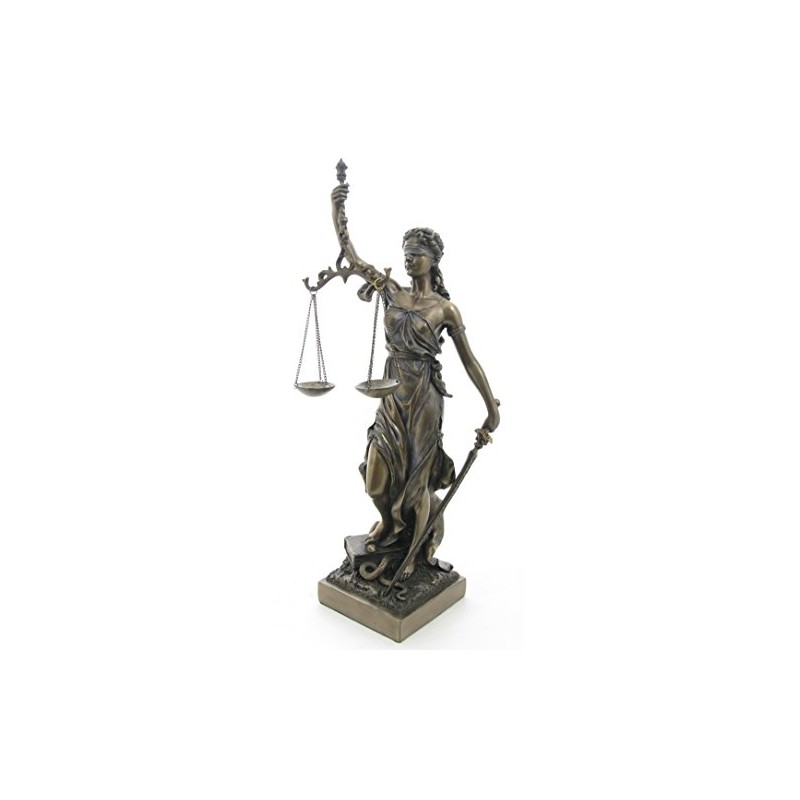 US 13 Inch La Justicia Blind Folded Women Cold Cast
