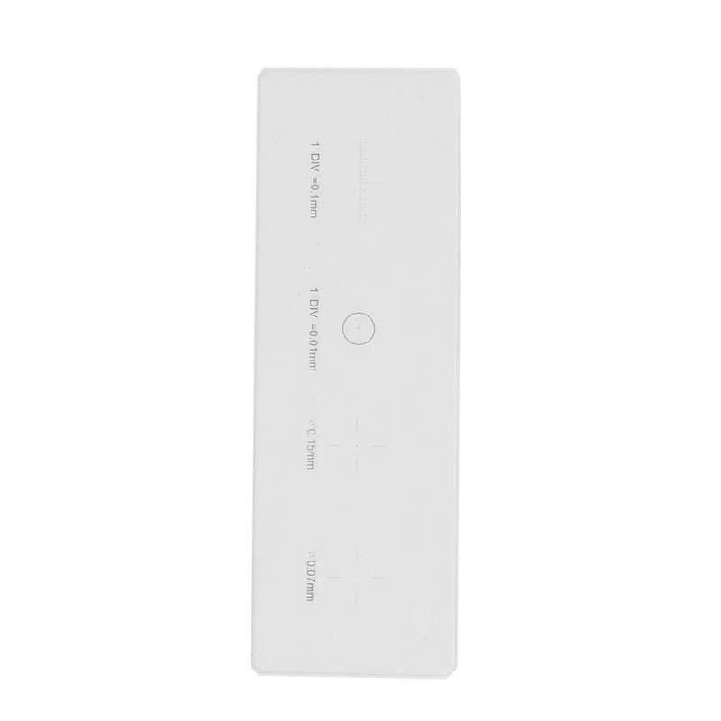 Oumefar DIV 0.01mm K9 Microscope Lens Micrometer Reticle Calibration Slide