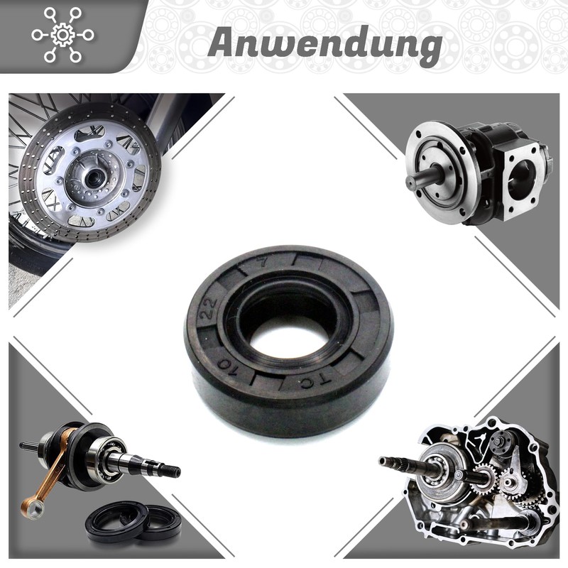 Parts and Parts Shaft Seal 10 x 22 x 7