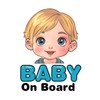 Baby on Board boy Blonde