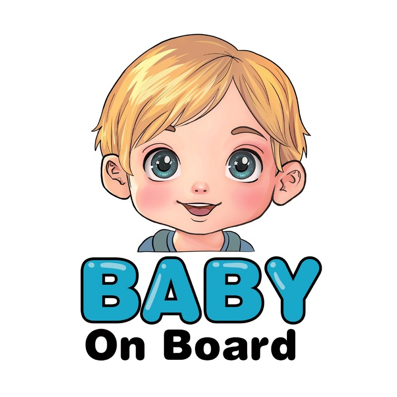 Baby on Board boy Blonde
