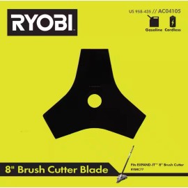 Ryobi 8" Tri-Arc Brush Cutter Blade Fits Expand-It, Brush Cutters Reversible