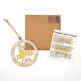 Kingduhu Bus Driver Appreciation Gifts for Men, Women with envelopes - School Bus Driver Gifts, Bus Driver, Back to College, First Day/end of The School Year for Students