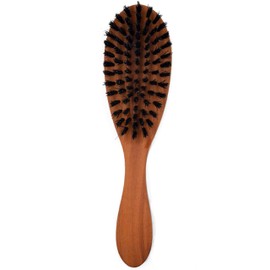 Thats me organic Professional Hair Brush "The Proven One" - Made of Pear Wood & Boar Bristles - For Normal Hair and Curls - Natural Hair Brush for Everyday Use - Sleek Bun Brush