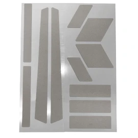 The Beam Bicycle Reflective Sticker [FRAME FLASH 2.0] Frame Silver Small